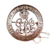 Silver War Badge awarded to William Thomas Graham, Rifle Brigade (LDCUM2009.009.001)
