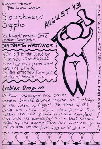 Southwark Sappho newsletter 1993 (RES 306.766) 1