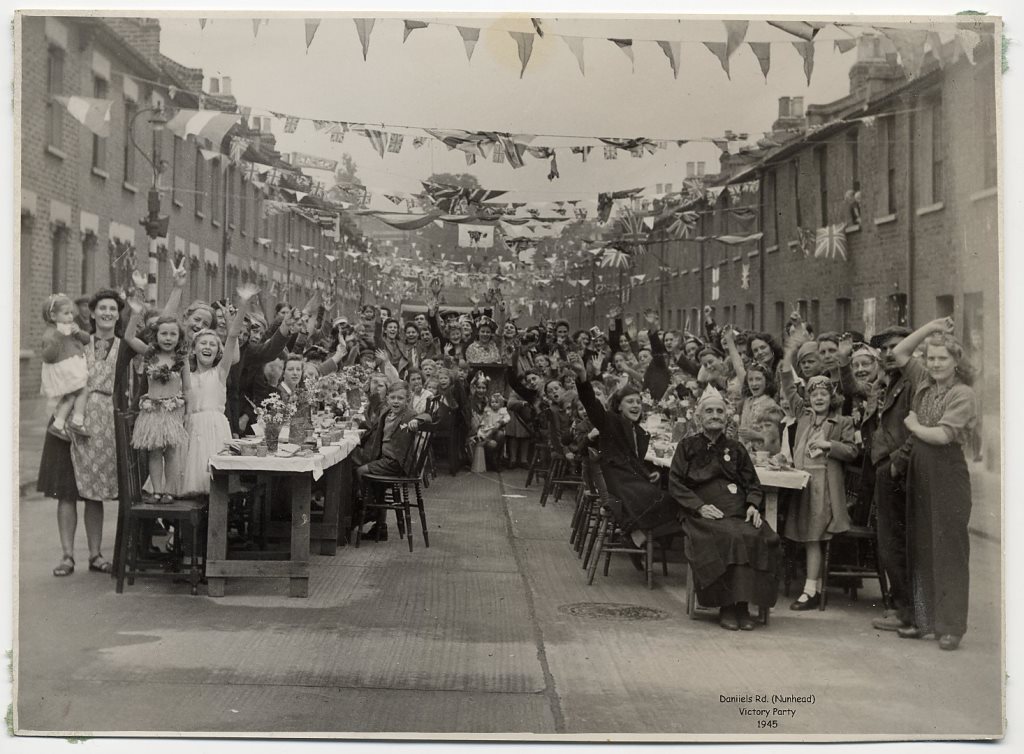 daniels road victory party 1945